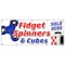 Signmission FIDGET SPINNER & CUBE BANNER SIGN tri-spinner edc toy stress fydget B-120 Fidget Spinner and Cube - alternate 1